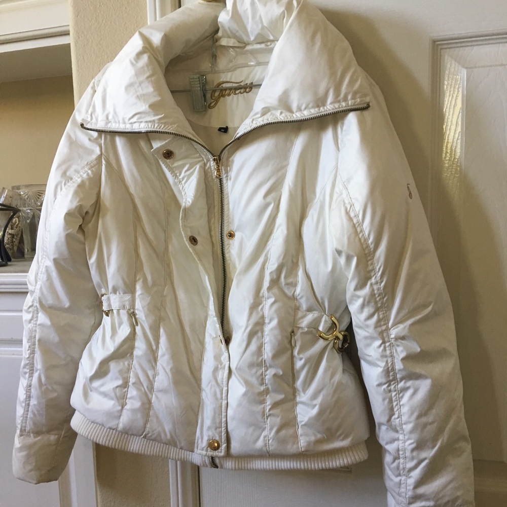 Guess down jacket with gold hardware